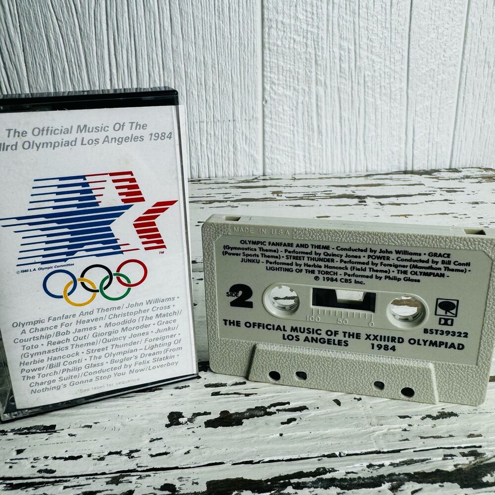The Official Music Of The XXIIIrd Olympiad Los Angeles 1984 Cassette- BST 39322 - Picture 2 of 7